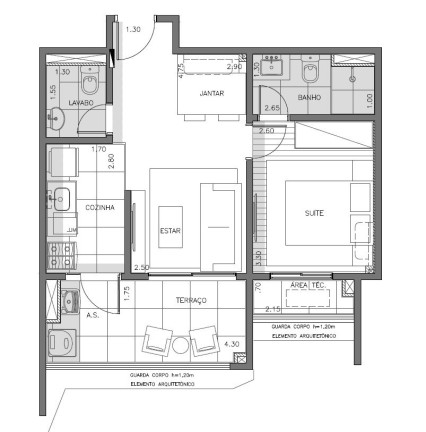 Imagem Apartamento com 1 Quarto à Venda, 47 m² em Vila Mariana - São Paulo