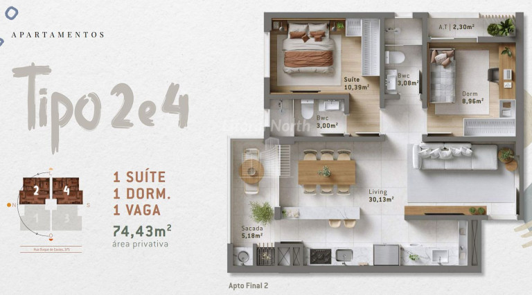 Imagem Apartamento com 2 Quartos à Venda, 74 m² em Vila Operária - Itajaí Imagem Apartamento com 2 Quartos à Venda, 74 m² em Vila Operária - Itajaí