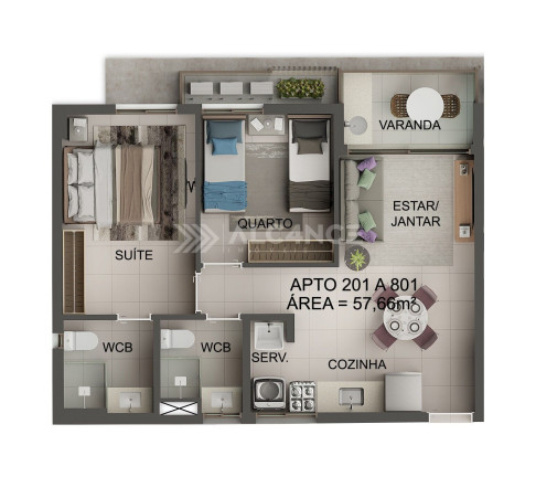 Imagem Apartamento com 3 Quartos à Venda, 77 m² em Jardim Oceania - João Pessoa Imagem Apartamento com 3 Quartos à Venda, 77 m² em Jardim Oceania - João Pessoa