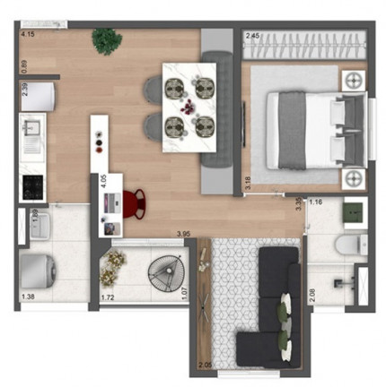 Imagem Apartamento com 2 Quartos à Venda, 38 m² em Imirim - São Paulo