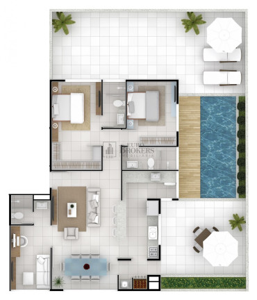 Apartamento com 3 Quartos à Venda, 93 m² em Centro - Balneário Camboriú
