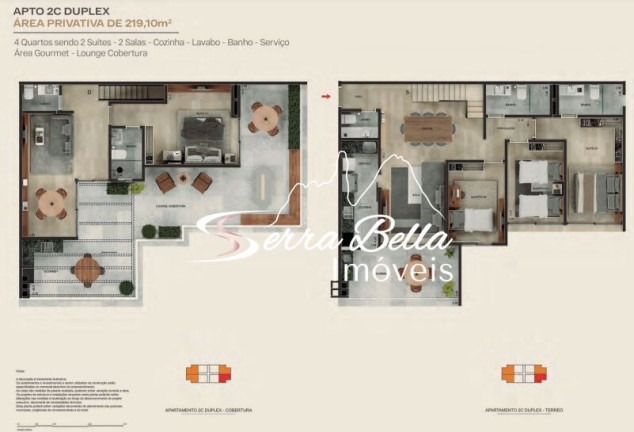 Imagem Apartamento com 2 Quartos à Venda, 83 m² em Itaipava - Petrópolis