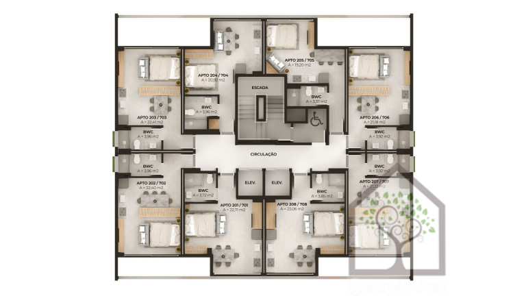 Imagem Imóvel com 1 Quarto à Venda, 24 m² em Trindade - Florianópolis