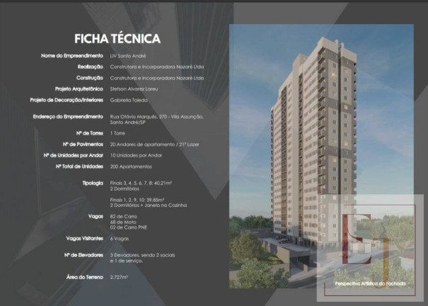 Imagem Apartamento com 2 Quartos à Venda, 40 m² em Vila Eldízia - Santo André Imagem Apartamento com 2 Quartos à Venda, 40 m² em Vila Eldízia - Santo André