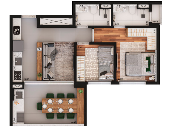 Imagem Apartamento com 2 Quartos à Venda, 56 m² em Perdizes - São Paulo