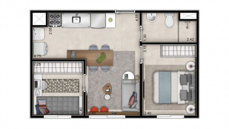 Imagem Imóvel com 2 Quartos à Venda, 35 m² em Jardim Da Saúde - São Paulo
