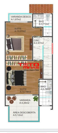 Imagem Casa com 3 Quartos à Venda, 111 m² em Residencial Torre Alta - São Lourenço Imagem Casa com 3 Quartos à Venda, 111 m² em Residencial Torre Alta - São Lourenço