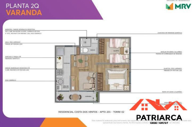 Imagem Apartamento com 2 Quartos à Venda, 43 m² em Fazenda São Quirino - Campinas