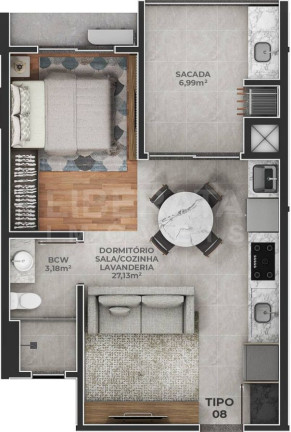 Imagem Apartamento com 1 Quarto à Venda, 45 m² em Meia Praia - Navegantes Imagem Apartamento com 1 Quarto à Venda, 45 m² em Meia Praia - Navegantes