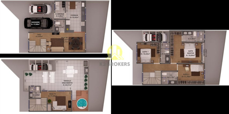 Imagem Casa com 3 Quartos à Venda, 161 m² em água Verde - Curitiba Imagem Casa com 3 Quartos à Venda, 161 m² em água Verde - Curitiba