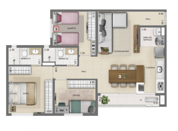 Imagem Apartamento com 3 Quartos à Venda, 80 m² em Setor Coimbra - Goiânia Imagem Apartamento com 3 Quartos à Venda, 80 m² em Setor Coimbra - Goiânia