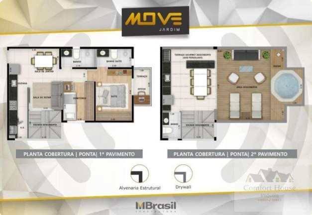 Imagem Cobertura com 2 Quartos à Venda, 94 m² em Jardim - Santo André