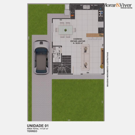 Imagem Casa com 3 Quartos à Venda, 118 m² em Portão - Curitiba