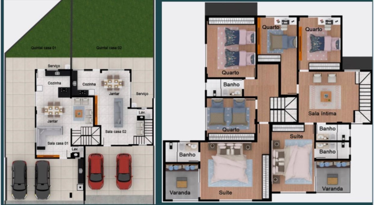 Imagem Casa com 3 Quartos à Venda, 170 m² em Parque Xangri-lá - Contagem