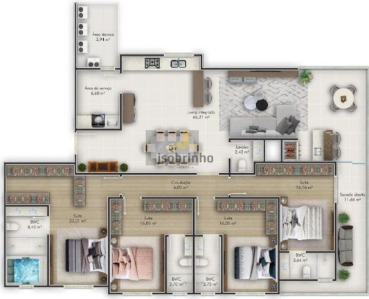Cobertura com 4 Quartos à Venda, 206 m² em Meia Praia - Itapema