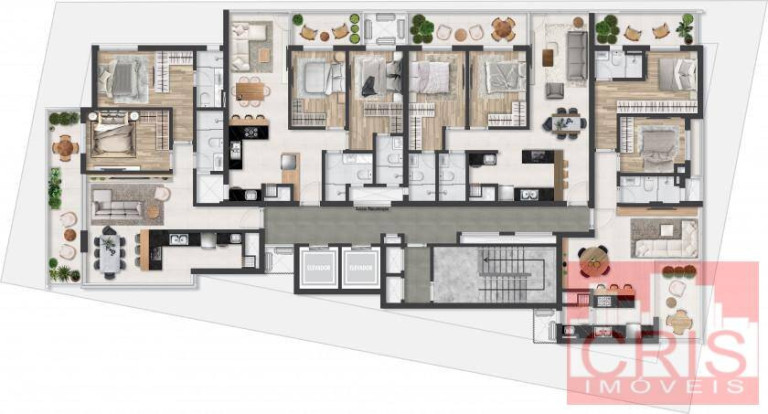 Apartamento com 3 Quartos à Venda, 70 m² em São Bento - Bento Gonçalves