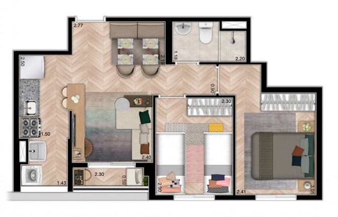Imagem Apartamento com 2 Quartos à Venda, 45 m² em Freguesia Do ó - São Paulo