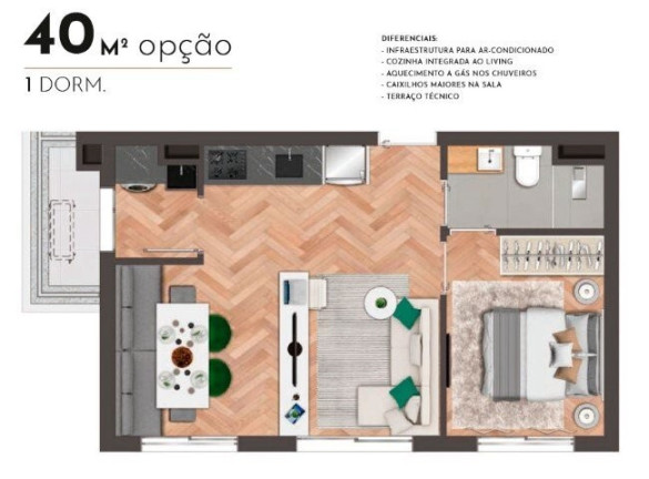 Imagem Imóvel com 1 Quarto à Venda, 28 m² em Chácara Klabin - São Paulo