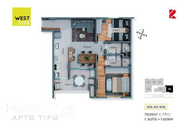 Imagem Apartamento com 2 Quartos à Venda, 135 m² em São Francisco - Curitiba