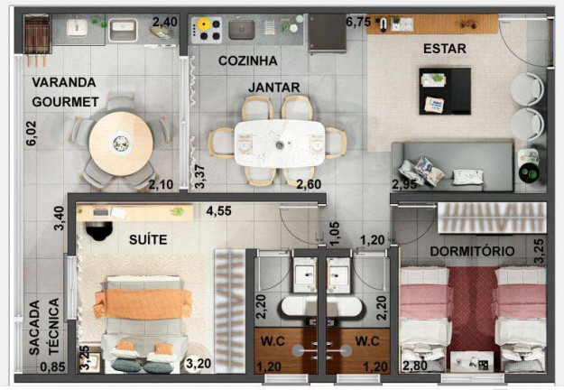 Imagem Apartamento com 2 Quartos à Venda, 85 m² em Itaguá - Ubatuba