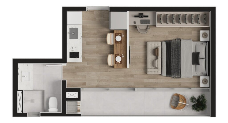 Imagem Apartamento com 2 Quartos à Venda, 63 m² em Batel - Curitiba