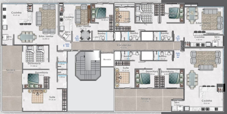 Imagem Apartamento com 3 Quartos à Venda, 173 m² em Zona Nova - Capão Da Canoa Imagem Apartamento com 3 Quartos à Venda, 173 m² em Zona Nova - Capão Da Canoa
