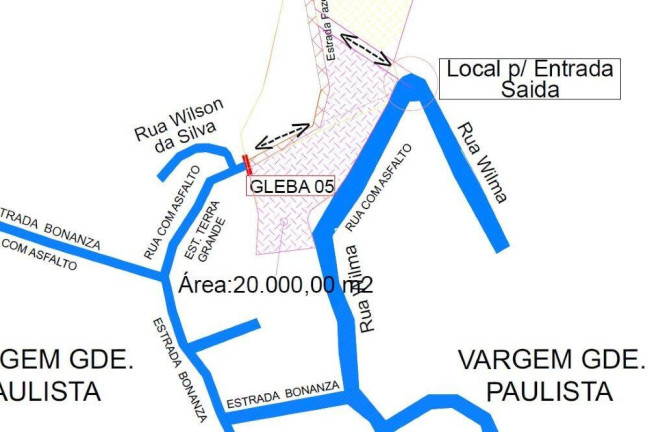 Terreno à Venda, 20 m² em Capela De São Pedro - Vargem Grande Paulista