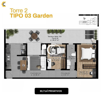 Imagem Apartamento com 4 Quartos à Venda, 104 m² em Comerciário - Criciúma Imagem Apartamento com 4 Quartos à Venda, 104 m² em Comerciário - Criciúma