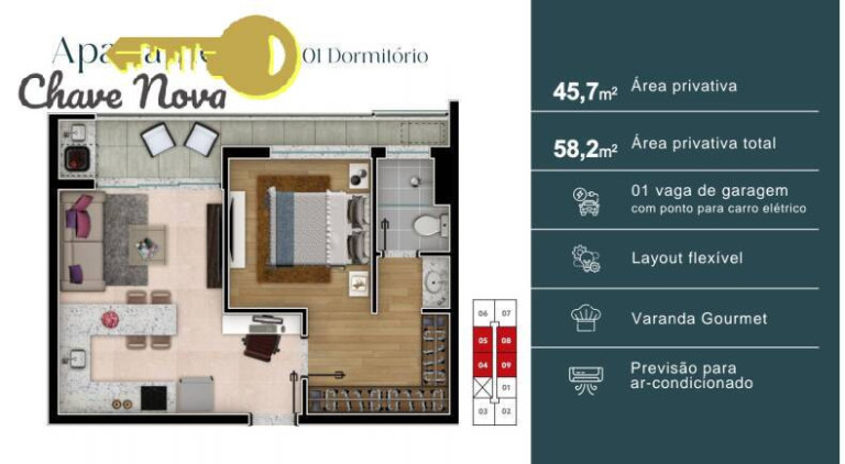 Imagem Apartamento com 2 Quartos à Venda, 54 m² em Alvinópolis - Atibaia