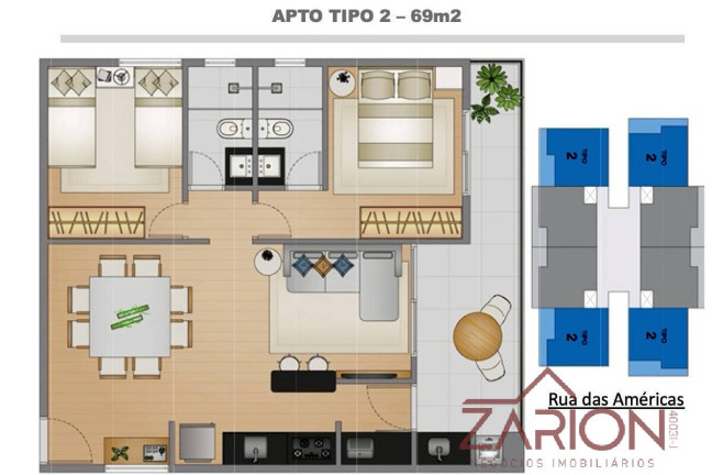 Imagem Apartamento com 2 Quartos à Venda, 65 m² em Toninhas - Ubatuba