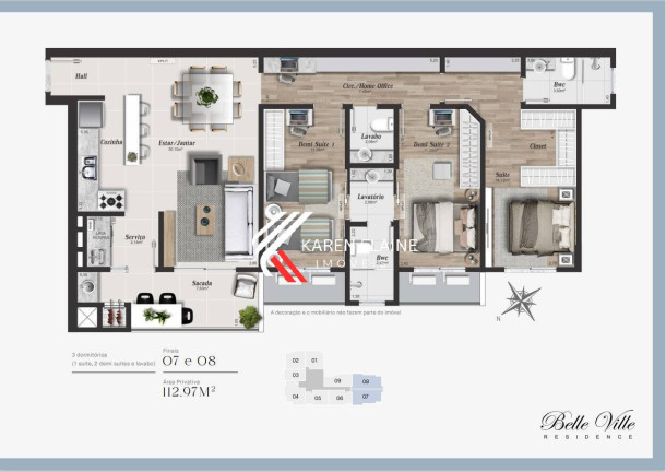 Apartamento com 3 Quartos à Venda, 112 m² em Campinas - São José