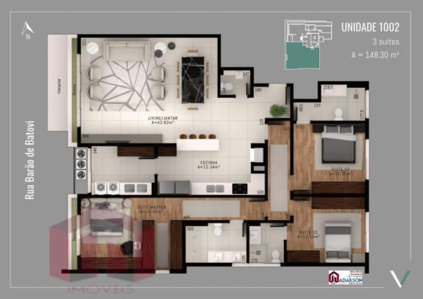 Imagem Imóvel com 2 Quartos à Venda, 69 m² Imagem Imóvel com 2 Quartos à Venda, 69 m²
