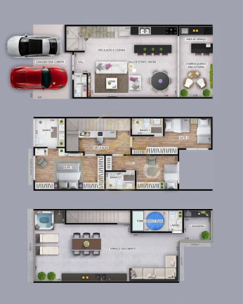 Imagem Sobrado com 3 Quartos à Venda, 174 m² em Parque Taquaral - Campinas Imagem Sobrado com 3 Quartos à Venda, 174 m² em Parque Taquaral - Campinas