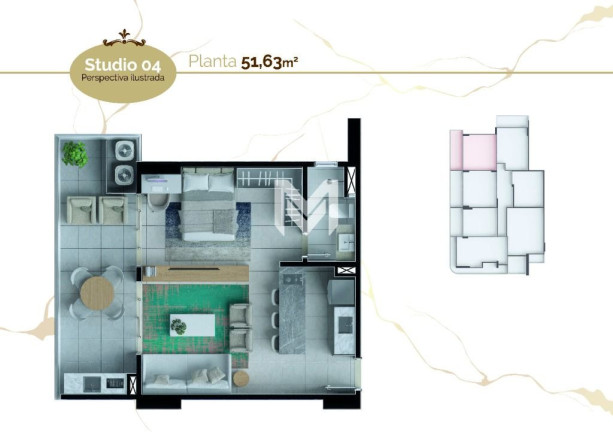 Imagem Apartamento com 1 Quarto à Venda, 50 m² em Umarizal - Belém Imagem Apartamento com 1 Quarto à Venda, 50 m² em Umarizal - Belém