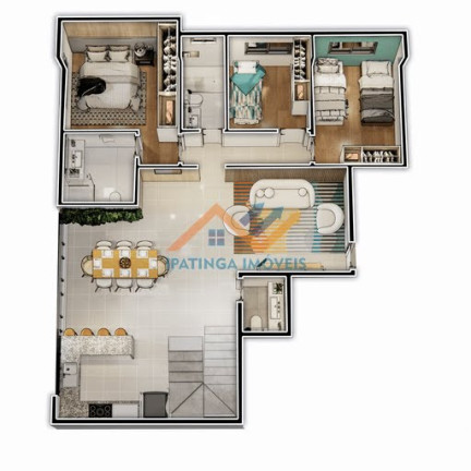 Imagem Apartamento com 3 Quartos à Venda, 92 m² em Veneza - Ipatinga