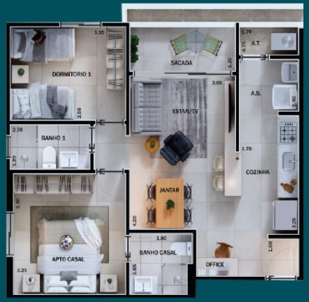Imagem Apartamento com 3 Quartos à Venda, 92 m² em Vila Sinibaldi - São José Do Rio Preto Imagem Apartamento com 3 Quartos à Venda, 92 m² em Vila Sinibaldi - São José Do Rio Preto