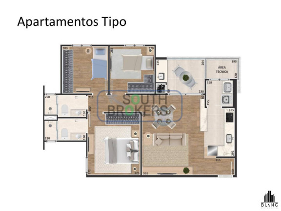 Imagem Apartamento com 3 Quartos à Venda, em São Pedro - São José Dos Pinhais Imagem Apartamento com 3 Quartos à Venda, em São Pedro - São José Dos Pinhais