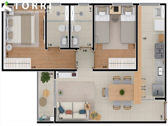 Imagem Apartamento com 2 Quartos à Venda, 55 m² em Jardim Europa - Sorocaba Imagem Apartamento com 2 Quartos à Venda, 55 m² em Jardim Europa - Sorocaba