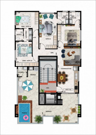 Imagem Apartamento com 3 Quartos à Venda, 77 m² em Palmas - Governador Celso Ramos