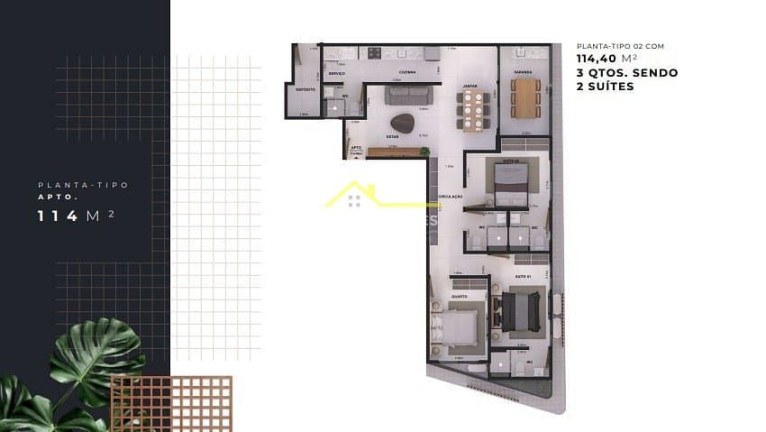 Imagem Apartamento com 3 Quartos à Venda, 114 m² em Jardim Oceania - João Pessoa