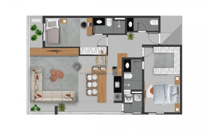 Imagem Apartamento com 3 Quartos à Venda, 107 m² em Empresarial 18 Do Forte - Barueri Imagem Apartamento com 3 Quartos à Venda, 107 m² em Empresarial 18 Do Forte - Barueri