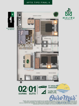 Imagem Apartamento com 2 Quartos à Venda, 73 m² em Centro - Itanhaém Imagem Apartamento com 2 Quartos à Venda, 73 m² em Centro - Itanhaém