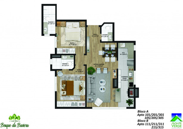 Imagem Apartamento com 1 Quarto à Venda, 50 m² em Bavaria - Gramado Imagem Apartamento com 1 Quarto à Venda, 50 m² em Bavaria - Gramado