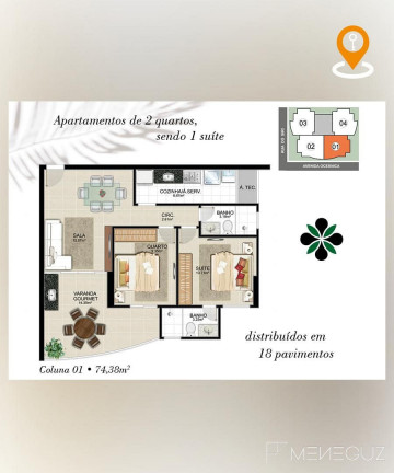 Imagem Apartamento com 2 Quartos à Venda, 75 m² em Praia Do Morro - Guarapari Imagem Apartamento com 2 Quartos à Venda, 75 m² em Praia Do Morro - Guarapari
