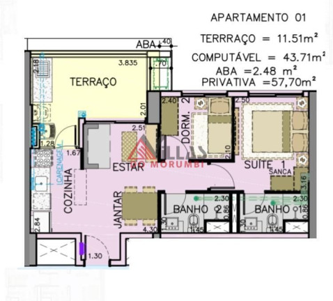 Imagem Apartamento com 1 Quarto à Venda, 25 m² em Morumbi - São Paulo
