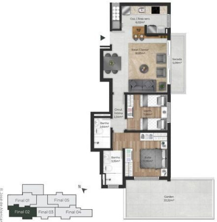 Imagem Apartamento com 2 Quartos à Venda, 60 m² em Menino Deus - Porto Alegre Imagem Apartamento com 2 Quartos à Venda, 60 m² em Menino Deus - Porto Alegre