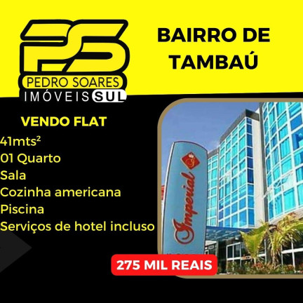 Flat com 1 Quarto à Venda, 41 m² em Tambaú - João Pessoa