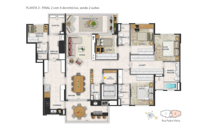 Imóvel com 3 Quartos à Venda, 185 m² em Jardim - Santo André