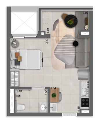 Imagem Apartamento com 1 Quarto à Venda, 41 m² em Alto Da Boa Vista - São Paulo