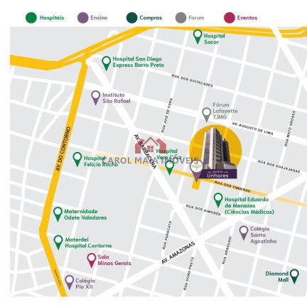 Imagem Apartamento com 2 Quartos à Venda, 70 m² em Barro Preto - Belo Horizonte